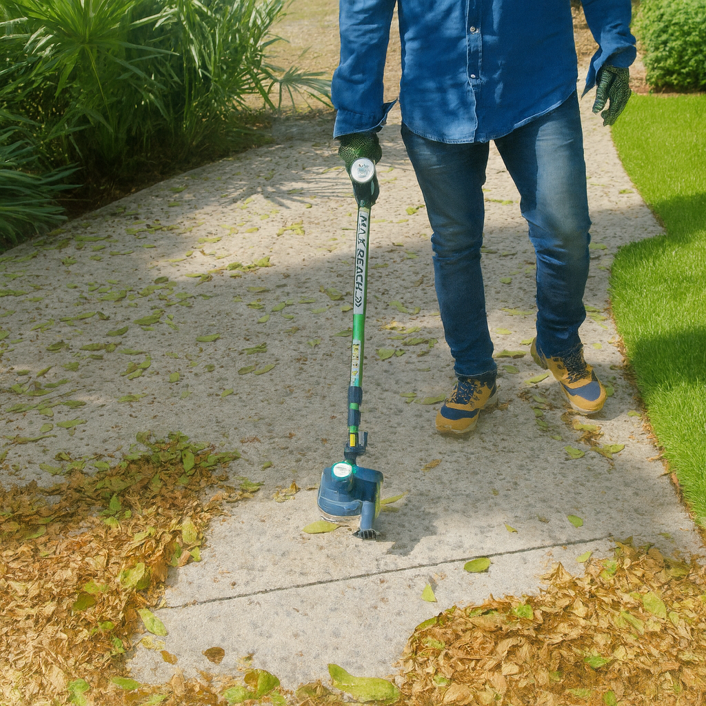 3-in-1 Cordless Lightweight Yard Tool – Hedge Trimmer / Leaf Blower (Air Broom) / Pole Saw / (10.0 Amps,11 ft. Reach) - Handheld - Whisper Quiet - Battery & Charger Included