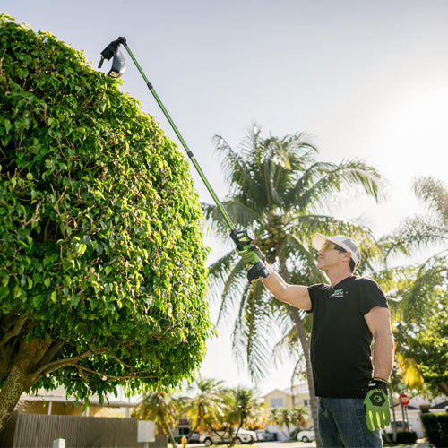 3-in-1 Cordless Lightweight Yard Tool – Hedge Trimmer / Leaf Blower (Air Broom) / Pole Saw / (10.0 Amps,11 ft. Reach) - Handheld - Whisper Quiet - Battery & Charger Included