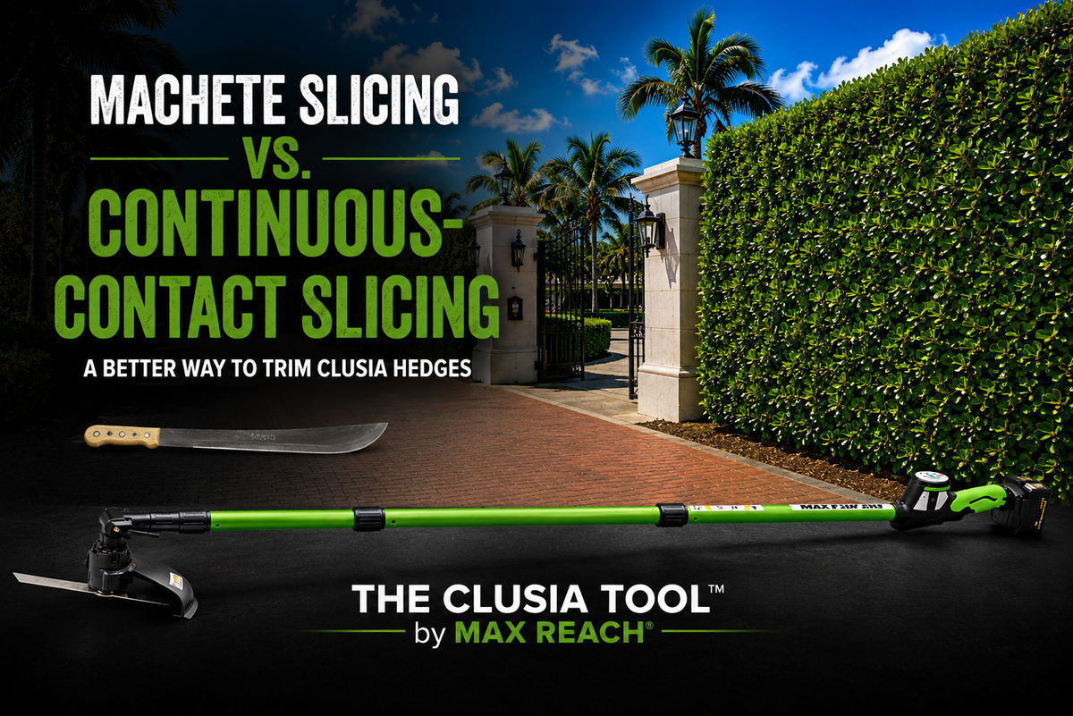 Machete Slicing vs. The Clusia Tool™ Continuous-Contact Slicing for Trimming Clusia