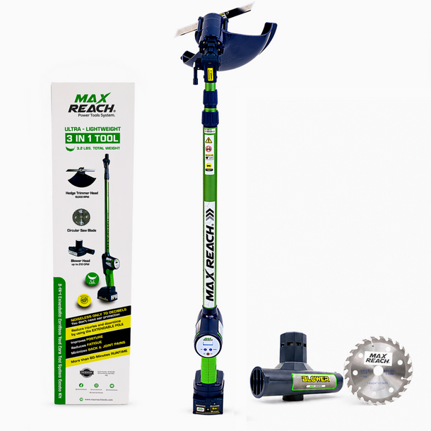 Max Reach®   3-in-1 Cordless   Yard Tool